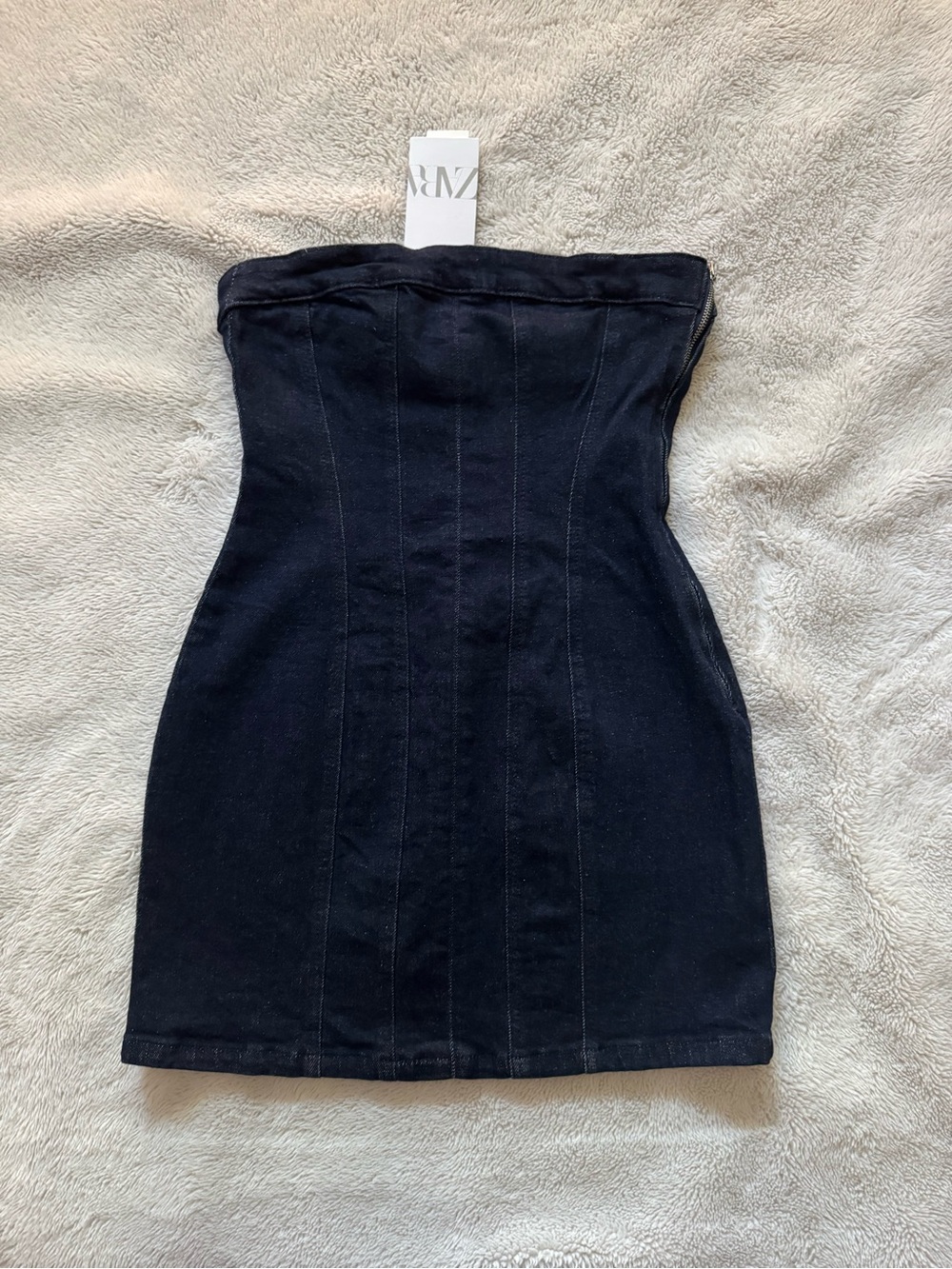 Zara dark denim dress